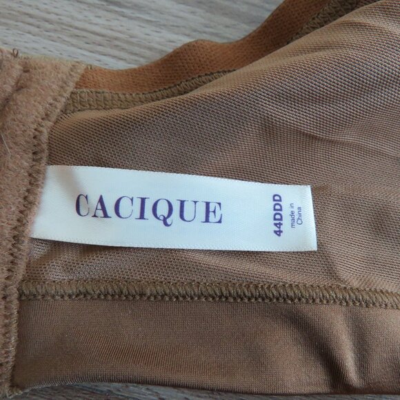 CACIQUE Smooth Boost Leopard Cheetah Print Bra - Size 44DDD - Picture 12 of 13